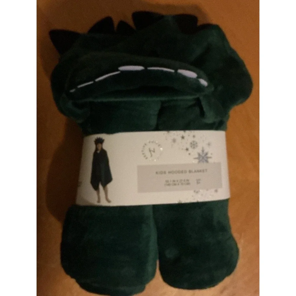 Festive Voice Kids Hooded Dino Blanket, 55.1